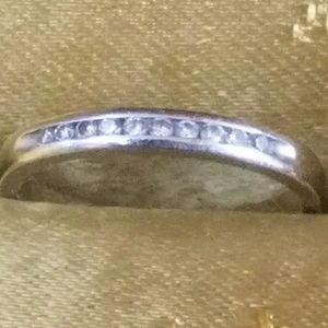 White gold wedding band